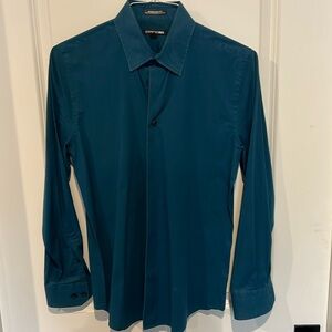 Men’s Express Modern Fit 1MX Small Button Up Business Casual Shirt